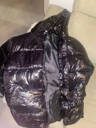 Plumífero Noryy Fashion Negro Brillante.