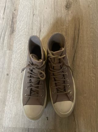 Botas Converse Piel Gris Talla 37 Impermeables