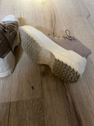 Botas Converse Piel Gris Talla 37 Impermeables