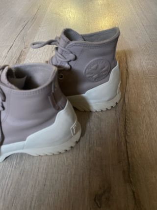 Botas Converse Piel Gris Talla 37 Impermeables