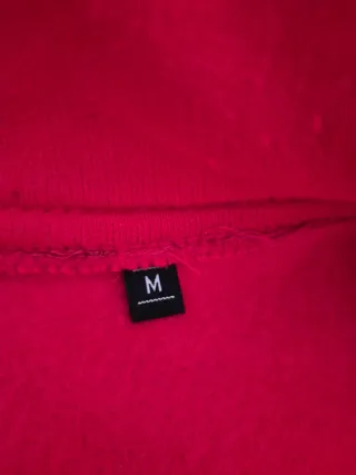 Felpa rossa Algida con zip