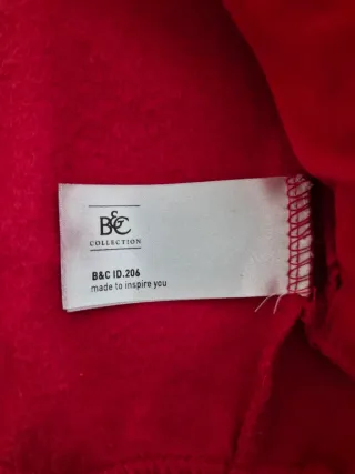 Felpa rossa Algida con zip