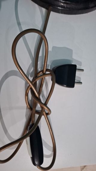 Lámpara Candelabro Bronce y Mármol