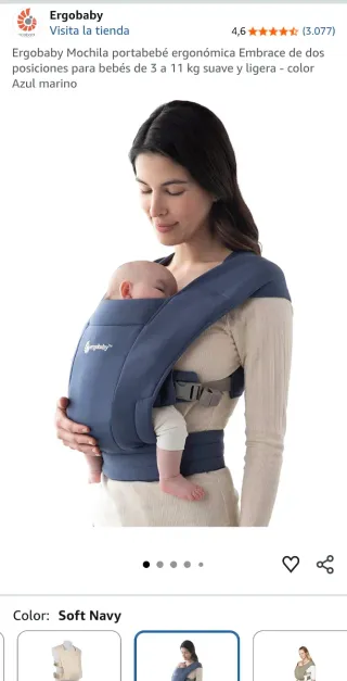 Mochila Portabebés COMO NUEVA