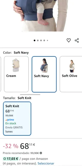 Mochila Portabebés COMO NUEVA