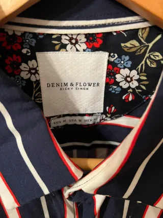 Camiseta Rayas Manga Corta Hombre