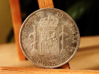 Moneda Plata 2 pesetas 1905 *19*05 Alfonso XIII