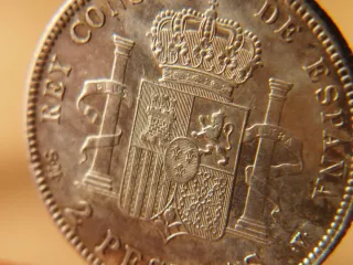 Moneda Plata 2 pesetas 1905 *19*05 Alfonso XIII