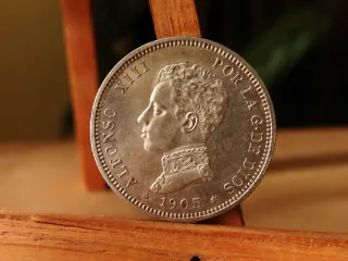 Moneda Plata 2 pesetas 1905 *19*05 Alfonso XIII