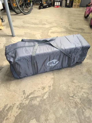 Cuna de viaje colecho MS convertible gris.