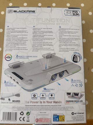 Base Carga Multifunción PS5 Slim RGB