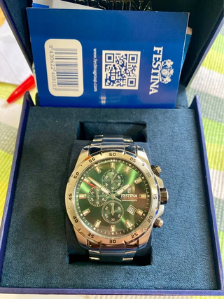 Reloj Festina Chronograph F20463/3 Verde Hombre