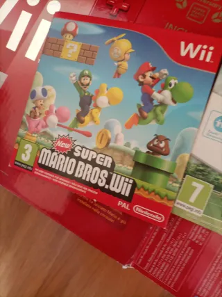 Nintendo Wii Roja Edición Mario Bros
