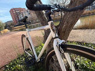 Bicicleta Fixie Blanca