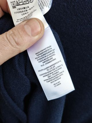 Maglione Polo Ralph Lauren Uomo Lana Blu