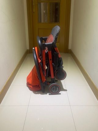 Silla de paseo Jane naranja y gris