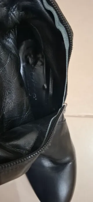 Stivali in pelle donna neri