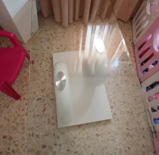 Mesa de centro cristal moderna