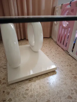 Mesa de centro cristal moderna