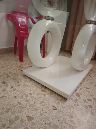 Mesa de centro cristal moderna