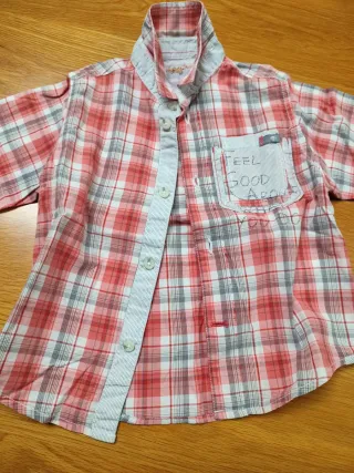 Camisa cuadros niño Timberland 4 años