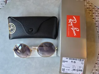 Gafas Ray-Ban Redondas Doradas y Grises