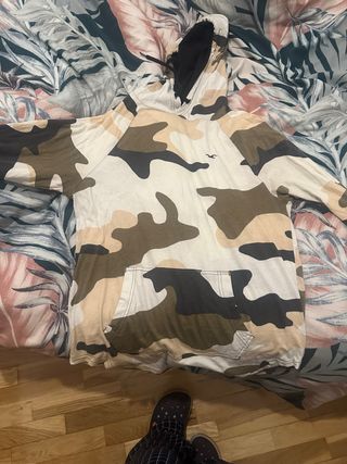 Sudadera Hollister Camuflaje Talla S