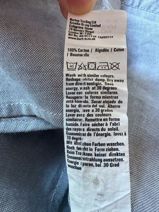 Camisa gris hombre talla XS