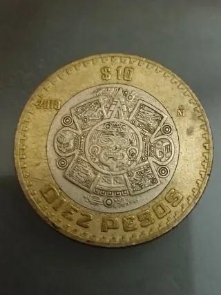 Moneda 10 Pesos México 2018