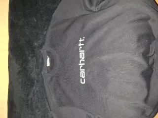 Sudadera Carhartt Negra sin capucha Talla L.