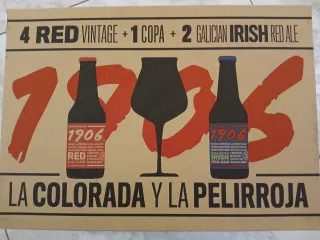 Confezione da collezione Birra 1906 Red Vintage + Bicchiere