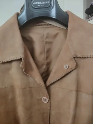 Giacca in vera pelle scamosciata Marella