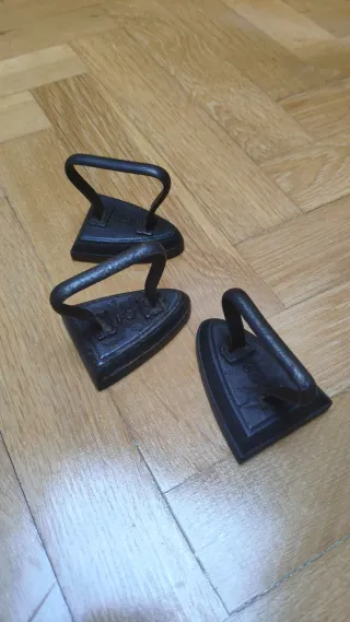 Juego 3 Planchas Hierro Pequeñas Nº 1, 2, 3