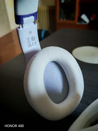 Auriculares Bluetooth 65h Batería Morado/Blanco