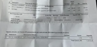 iPhone 12 128GB Negro Reacondicionado