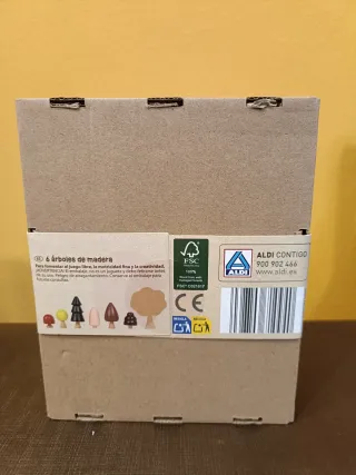 Piezas construcción Mini Mundos Montessori Madera