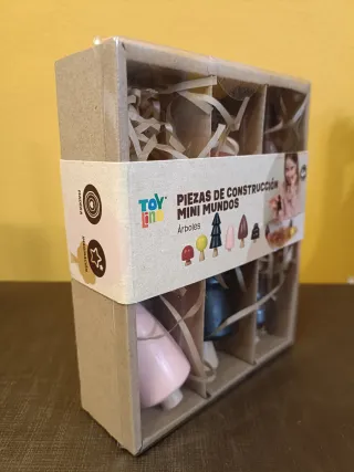Piezas construcción Mini Mundos Montessori Madera