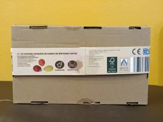 Piezas construcción minimundos madera Montessori