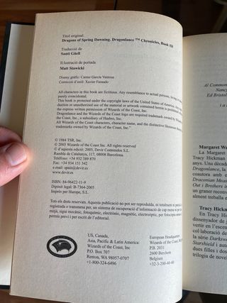 DRAGONLANCE DRACS DE TARDOR PRIMAVERA I D’HIVERN