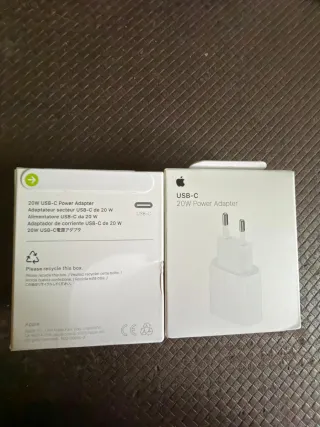 2 Cables USB-C a Lightning 1m y Adaptador 20W