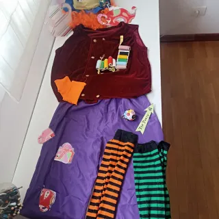 Lote Disfraces Alicia,Sombrerero y Reina corazones