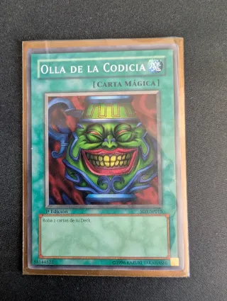 Carta Yu-Gi-Oh! Olla de la Codicia 1ª Edición