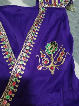Vestito Carnevale Viola Bambina misura 2/3 anni