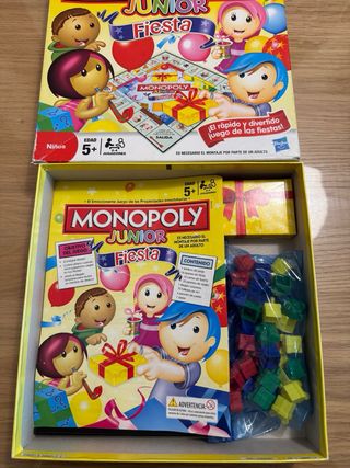 2 giochi da tavolo Monopoly Junior + Trolls 2 Gira Mundial