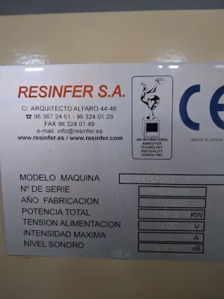Lijadora puertas Resinfer 1000 Turbo