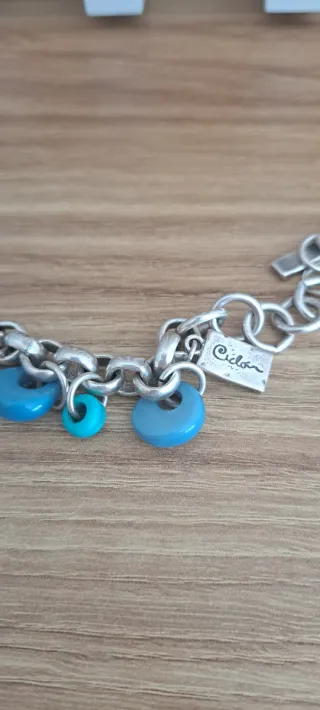 Pulsera Ciclon azul y turquesa