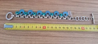 Pulsera Ciclon azul y turquesa