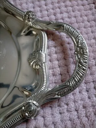 Bandeja Vintage de  Alpaca .