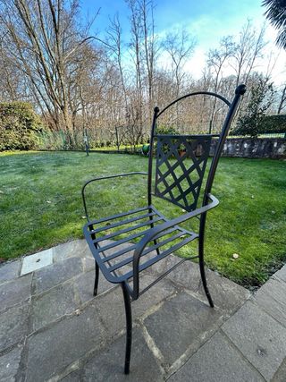 Tavolo pietra lavica con 6 sedie