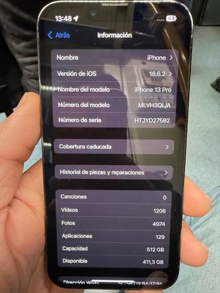 iPhone 13 Pro 512GB negro